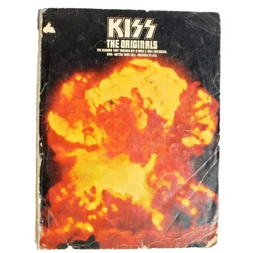 Vtg KISS The ORIGINALS Songbook 1977 Sheet Music Gene Simmons Paul Stanley Ace